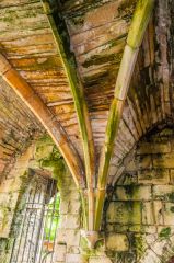 Ribbed vaulting in the lay brother's refectory