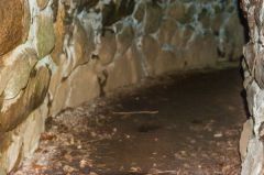 The curving entrance passage