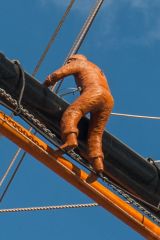 A 'sailor' in the rigging