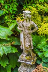 A statue in the gardens