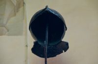 Medieval funeral helmet