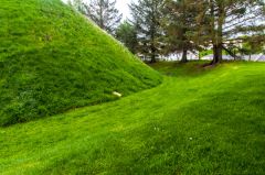 The ditch at the base of the mote