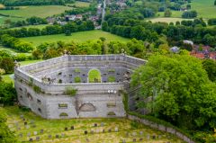 West Wycombe, St Lawrence Church, The Mausoleum from the tower