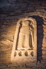 Saxon carving over the entrance arch