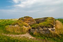 Mull Head Nature Reserve, Brough of Deerness monastery ruins