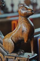 Carving of a hound