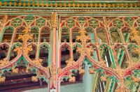 Dennington, St Mary's Church, Screen carving detail
