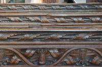 Dennington, St Mary's Church, Carved bench backs