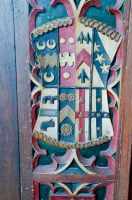 Dennington, St Mary's Church, Coat of arms on parclose screen 2