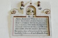 Dennington, St Mary's Church, 17th century Anna Wright memorial