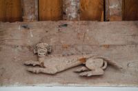 Denston, St Nicholas Church, Beast carving