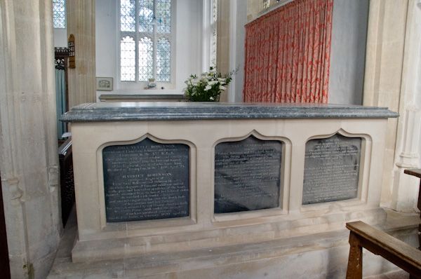 Denston, St Nicholas Church photo, Robinson family tomb chest