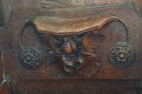 Denston, St Nicholas Church, Poppyhead misericord