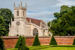 The church, just over the garden wall