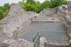 Inside the castle walls