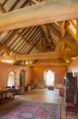 Donington-le-Heath Manor, The upper storey drawing room and roof