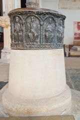 12th century Norman lead font
