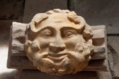 Green man roof boss