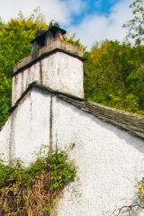 Detail of the chimney stack and gable