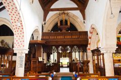 Looking down the nave