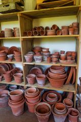 Greenhouse plant pots