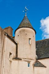Scottish baronial style turrets