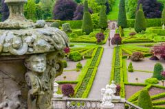 The view from the terrace garden