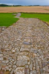 Duffus Castle, Cobbled path