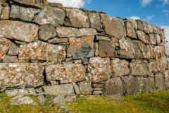 The exterior drystone wall