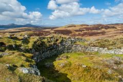 Atop the outer wall of the broch