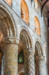 Romanesque columns in the 12th century Old Church