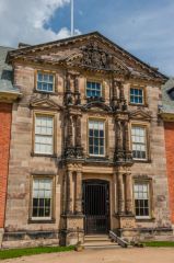 The main house entrance