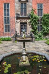 A courtyard fountain