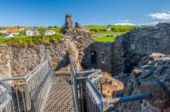 Dunure Castle, Looking across the castle interior