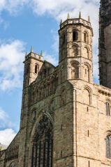 The north transept towers