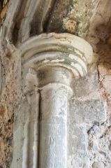 A Gothic window capital