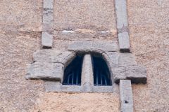 Earls Barton Saxon Church, West face of the Saxon tower