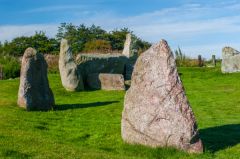 Looking towards the recumbent stone