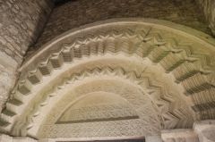 Ebrington, St Eadburgha's Church, Another view of the south doorway arch