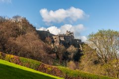 The castle from Princes Street Gardens