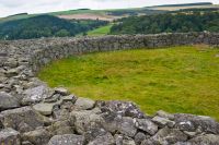 Courtyard and broch wall