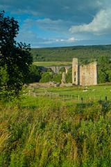 A distant view of the castle