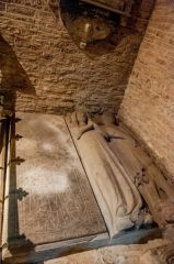 Medieval memorials under the tower