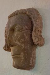 Medieval carved head