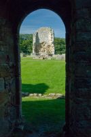 Egglestone Abbey, View to east range