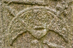 Pictish carvings of a crescent and V-rod