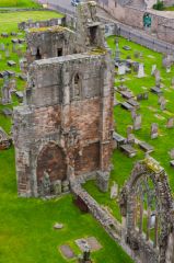 Looking down from the tower