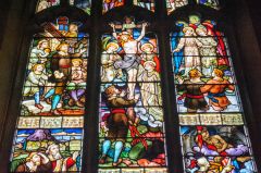 Elstow Abbey, The Pilgrim's Progress window, south aisle