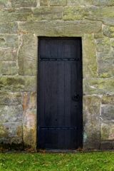 North door, made with Roman stones from Binchester