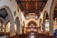 Looking down the nave